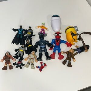 Kids 15 Piece Action Figure Pretend Play Toy Lot